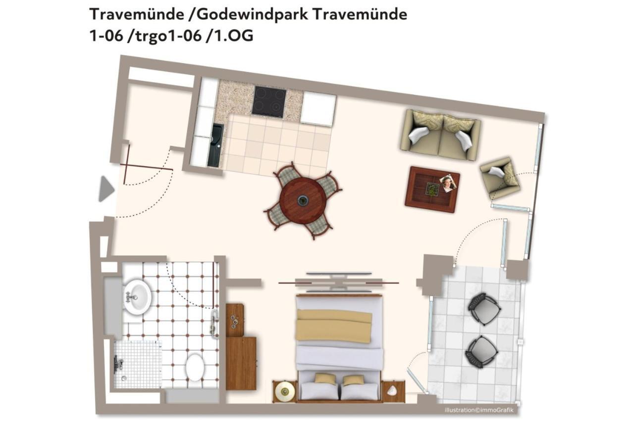 Godewindpark Travemuende Godewindpark Travemuende 1-06 Apartment Lübeck Exterior foto